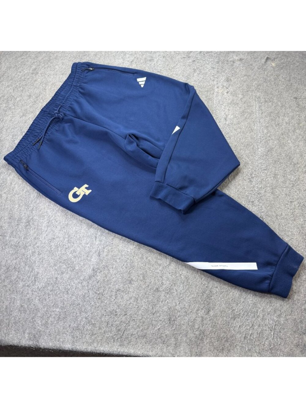 Georgia Tech Yellow Jackets Adidas Fleece Jogger Men 3XL Blue Tapered Sweatpant
